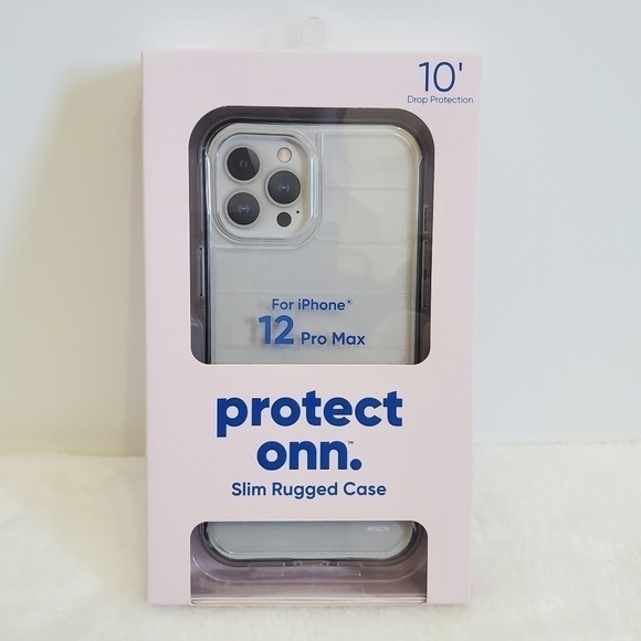 NWT Onn. Slim Rugged IPhone 12 Pro Max Clear Case - Picture 6 of 11